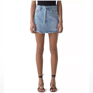 Agolde denim mini skirt